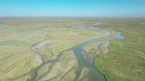 The source of the Yellow River on the Qinghai Tibet Plateau Stock Footage 143830594