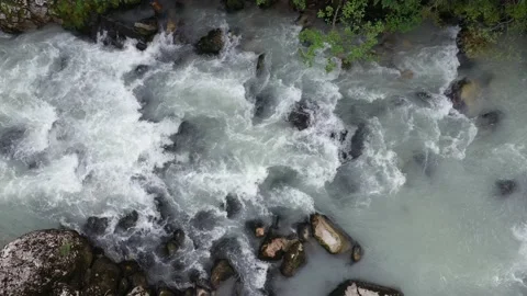 The sources of gilardes on isere Stock Footage 158284809