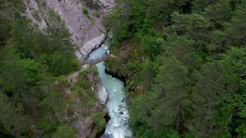 The sources of gilardes on isere Stock Footage 158284839