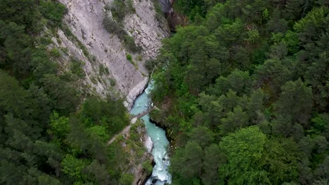 The sources of gilardes on isere Stock Footage 158284856