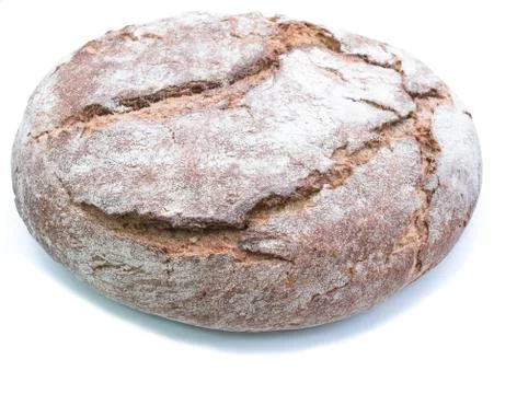 Sourdough bread isolated on white Stock Photos