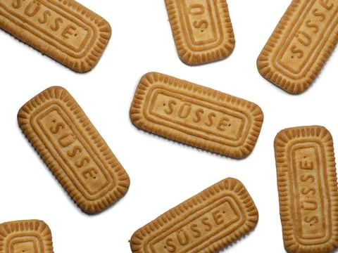 Sousse cookies on a white background. Isolate of cookies of the Turkish firm. Stock Photos