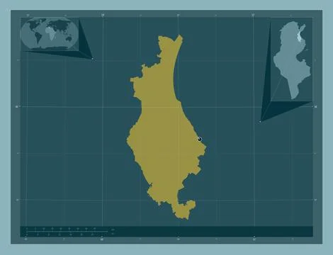Sousse, Tunisia. Solid color shape Stock Illustration
