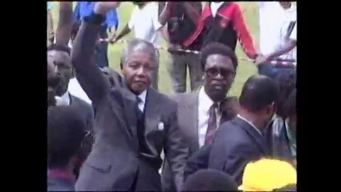 South Africa. 11 February 1990. Nelson Mandela returns free Stock Footage