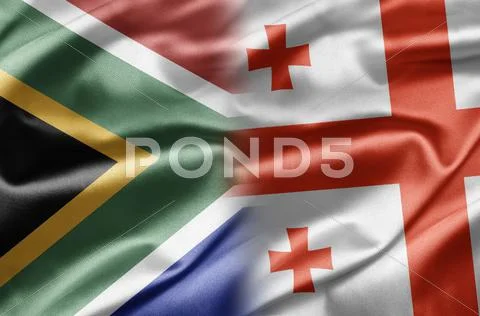 South africa and georgia Stock Illustration