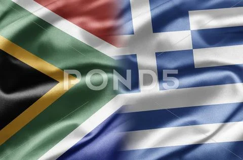South africa and greece Stock Illustration