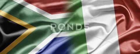 South africa and italy Stock Illustration