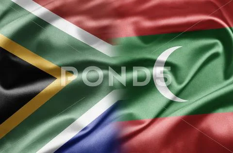 South africa and maldives Stock Illustration