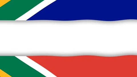 South Africa Flag Background Frame Loop With Text Copy Space For National Day Stock Footage 345641394