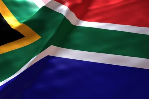 South Africa flag background Stock Illustration