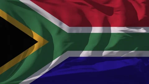 South Africa Flag Loop Stock Footage 295739505
