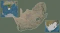 South Africa framed and extracted. Satellite 4k or 4k+ Resolution