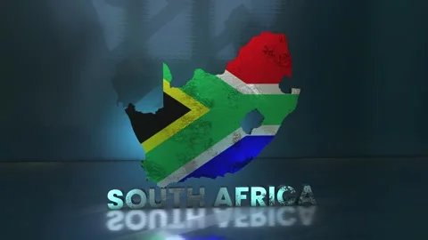 South Africa Map Stock Footage 283073090