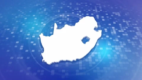 South Africa Map Intro Stock Footage 247912258