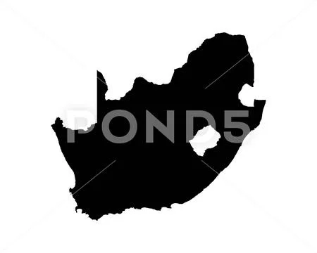 South Africa Map. South African Country Map Illustration #204008108