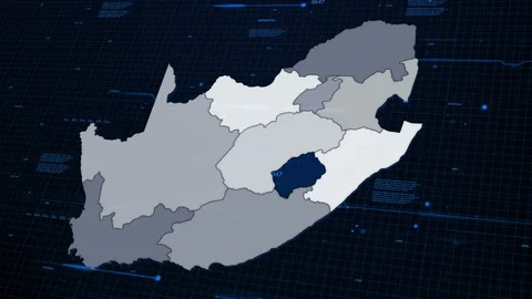 South Africa network map 動画素材 87977319