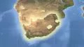 South Africa outlined and glowed. Neighbourhood. Satellite 4k or 4k+ Resolution