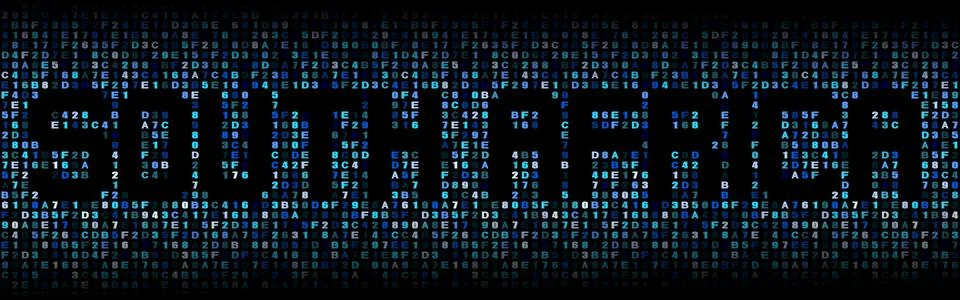 South Africa text on hex code illustration Stock-Illustration