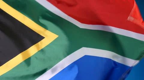 South African Flag Stock Footage 25103708