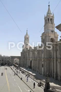 South America, Peru, Arequipa, Basilica Cathedral Of Arequipa