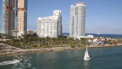 South Beach 1 Stock Footage 8962186