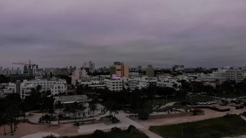 South beach drone Stock Footage 169686059