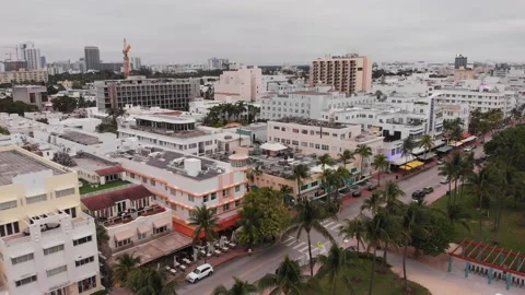 South beach drone Stock Footage 169687562