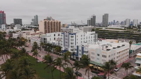 South beach drone Stock Footage 169687794