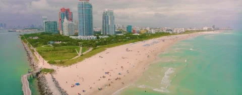 South beach during day 2 Video stock 233555174