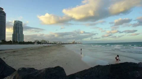 South Beach HD Stock Footage 10841572