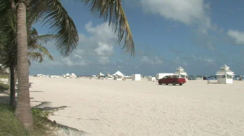 South Beach in Miami, Florida Stock Footage 284231
