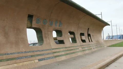 South beach monument Stock Footage 47893286