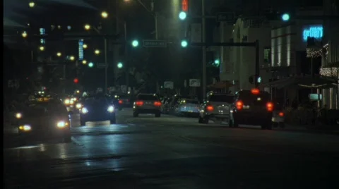 South Beach Traffic 2 Stock Footage 418489