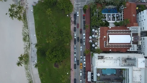 South beach traffic 库存影片 112272977