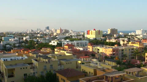 South Beach Zoom In Stock Footage 24745090