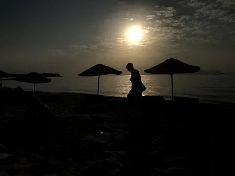 South beaches remained empty due to coronavirus Foto stock