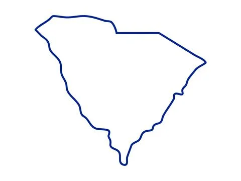 South Carolina Icon Vector, State Symbol, Landmark, and Travel Emblem Design Stock-Illustration