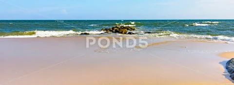 South China sea Vietnam coast rocks Stock Photos