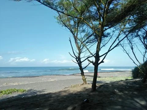 South Coast of Java Island in Indonesia Fotos de archivo