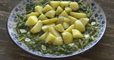 South Croatian Blitva dish. Stock Footage 280768511