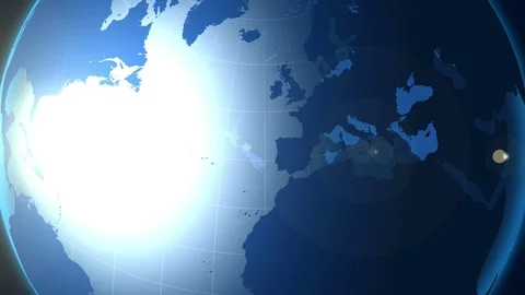 South Cyprus. Map of Greek Cyprus. Zooming into South Cyprus on the globe. Stock Footage 71399341