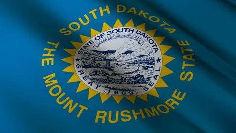South Dakota State Flag Stock Footage 276105614