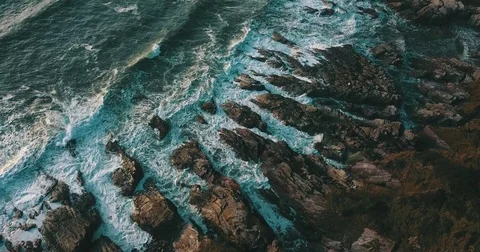 South Devon Coastline Video stock 84454454