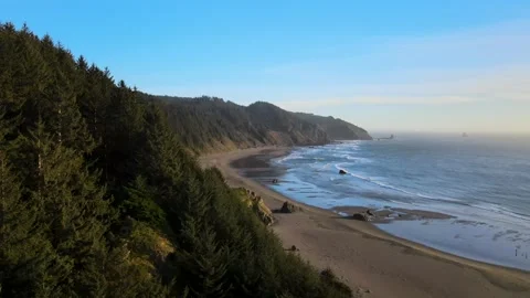 South Down Oregon Coast Stock Footage 141463694