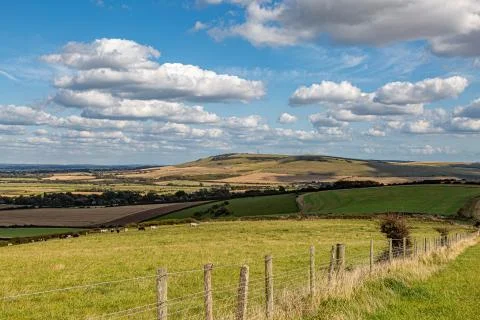 South Downs Landscape Stock Photos