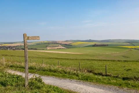 South Downs Landscape Stock Photos