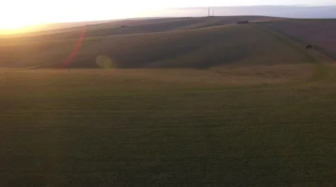 South Downs sunset. Stock Footage 68951507
