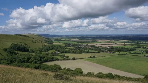 South Downs Timelapse (Fulking) Video stock 78511441