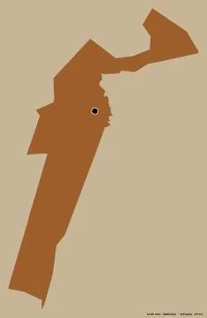 South-East, district of Botswana, on solid. Pattern Stock Illustration
