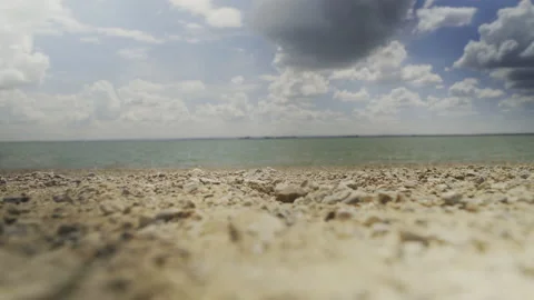 South End on Sea | Beach with Cloud Shadows | UHD 動画素材 145482655